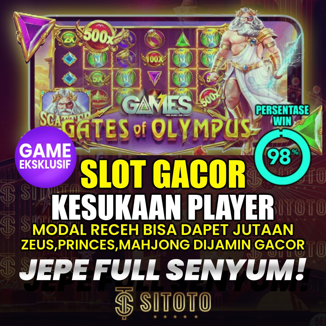 SITOTO > Link Menang Judi Slot Bet Kecil 100 200 400 800 Perak Gacor Gampang Maxwin